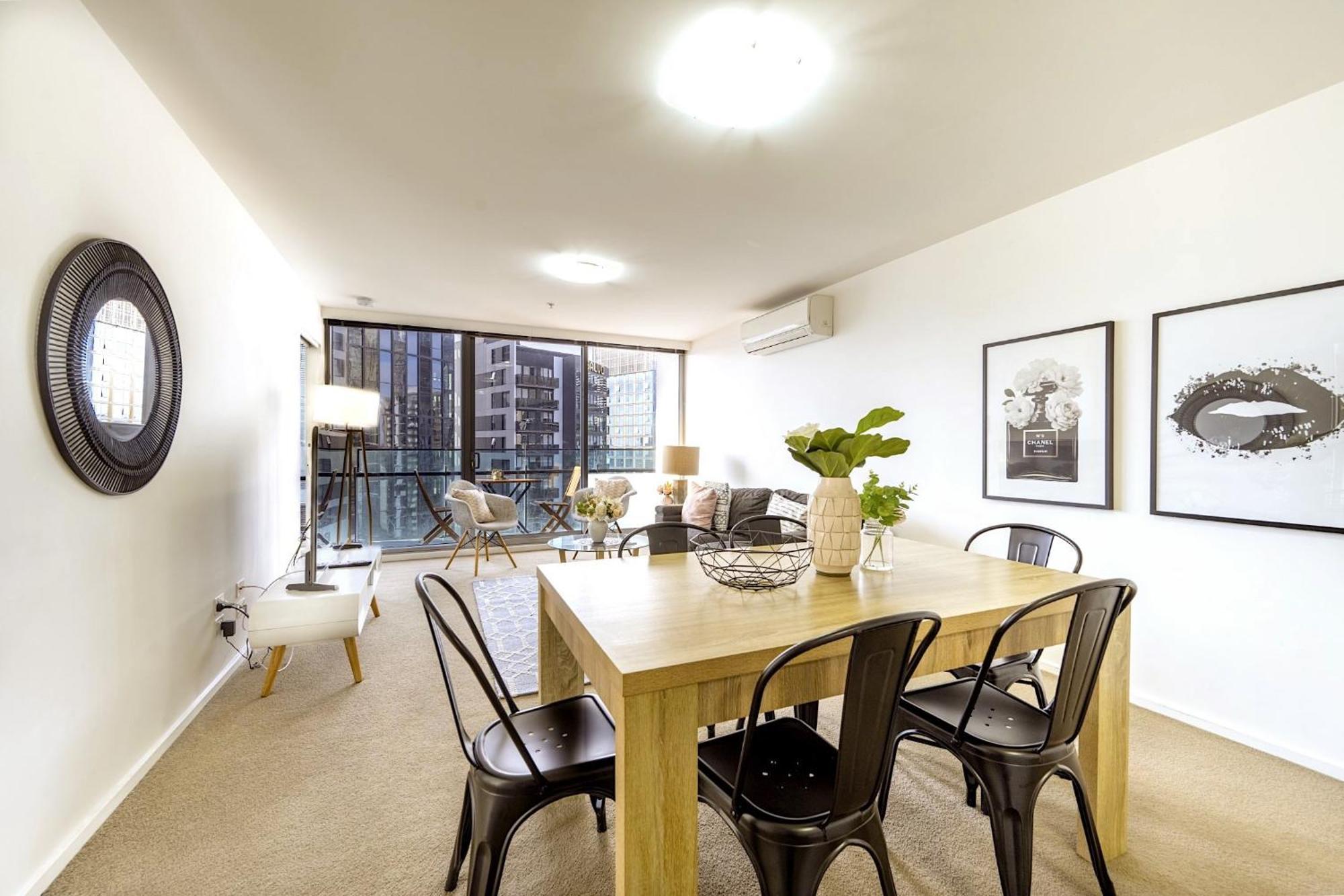 Mega Style Apartments Mainpoint Melbourne Oda fotoğraf