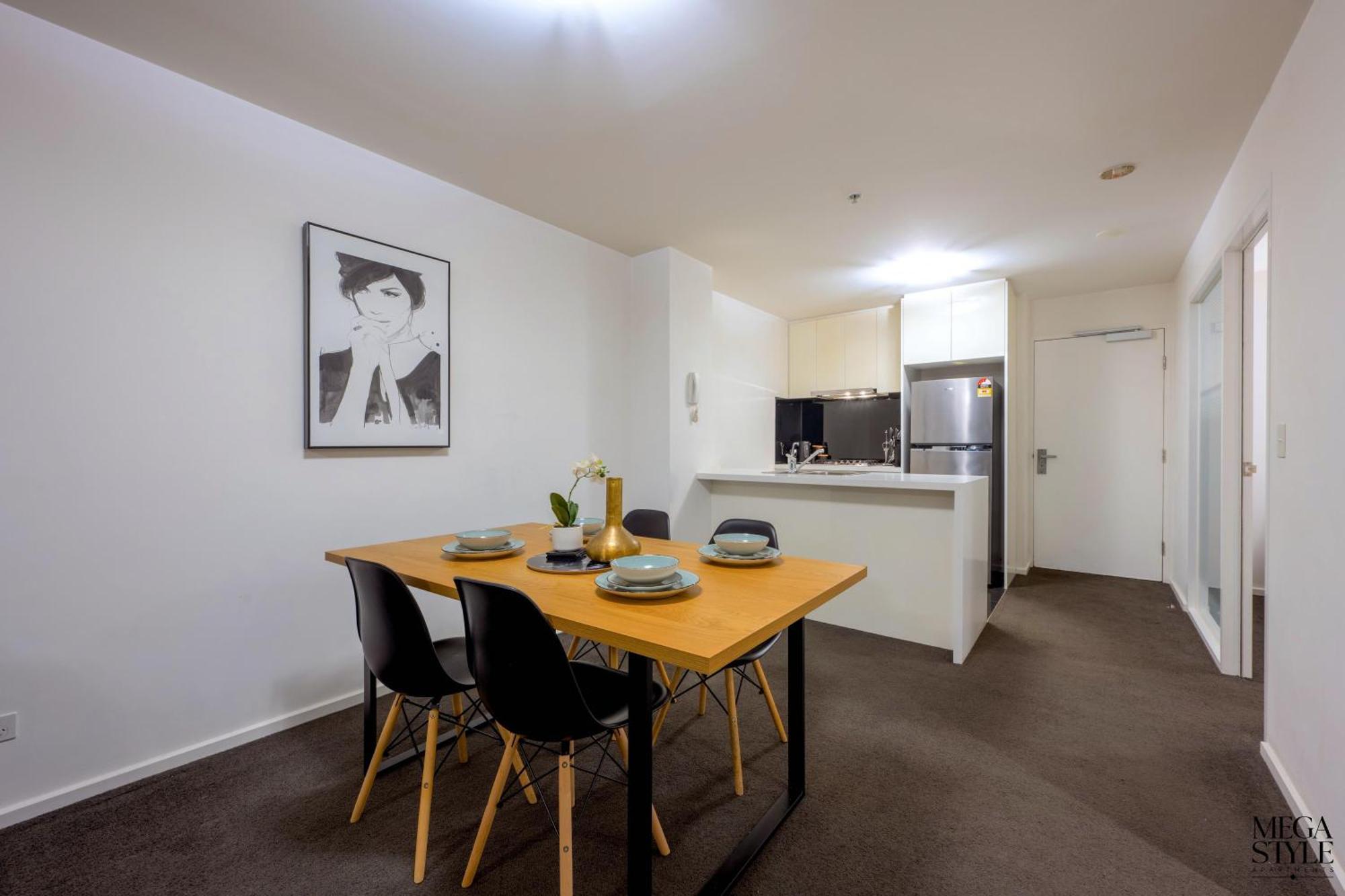 Mega Style Apartments Mainpoint Melbourne Oda fotoğraf