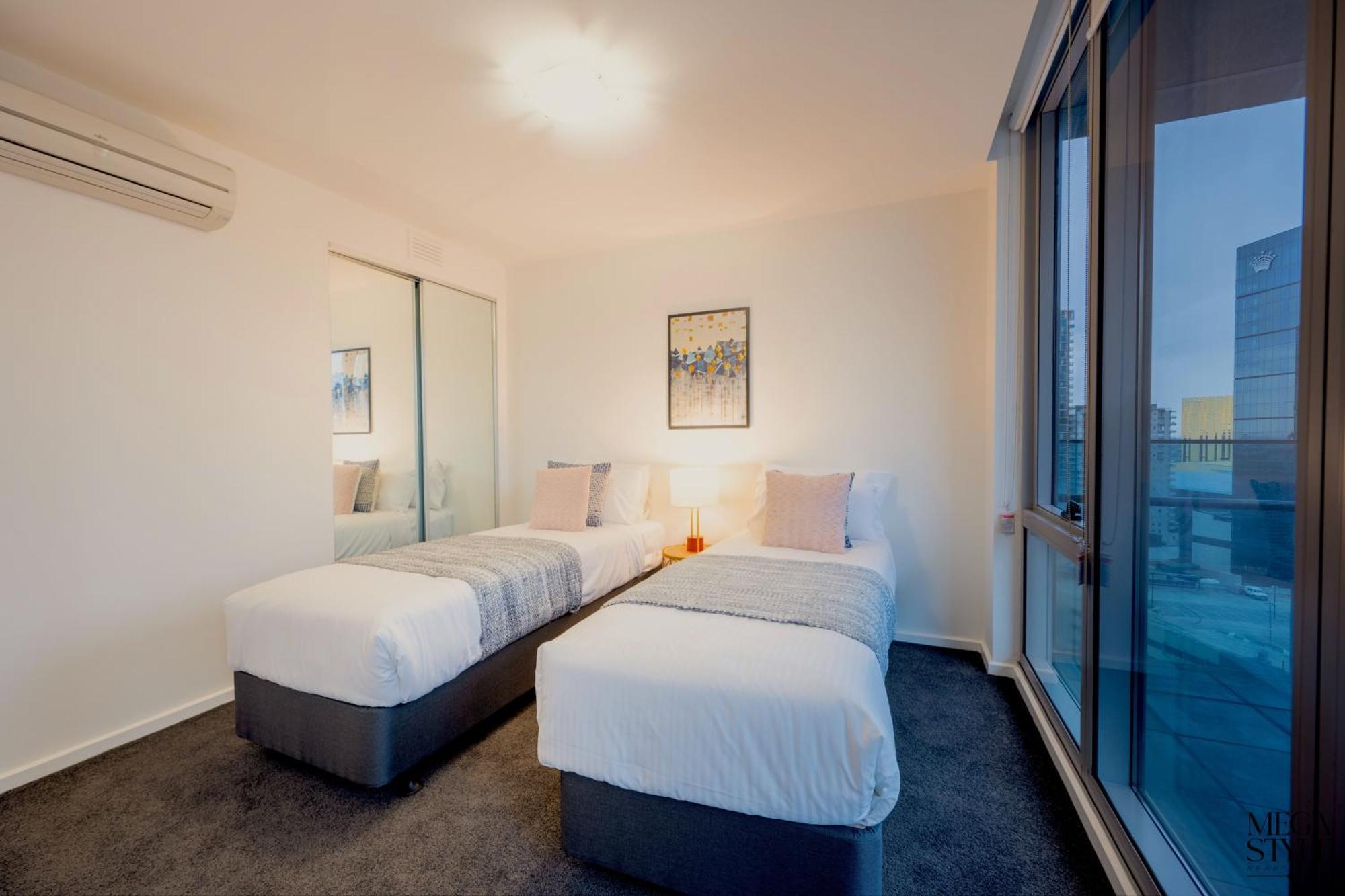 Mega Style Apartments Mainpoint Melbourne Oda fotoğraf