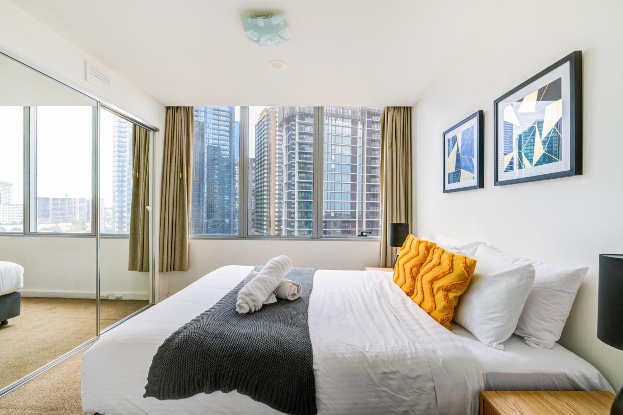 Mega Style Apartments Mainpoint Melbourne Oda fotoğraf
