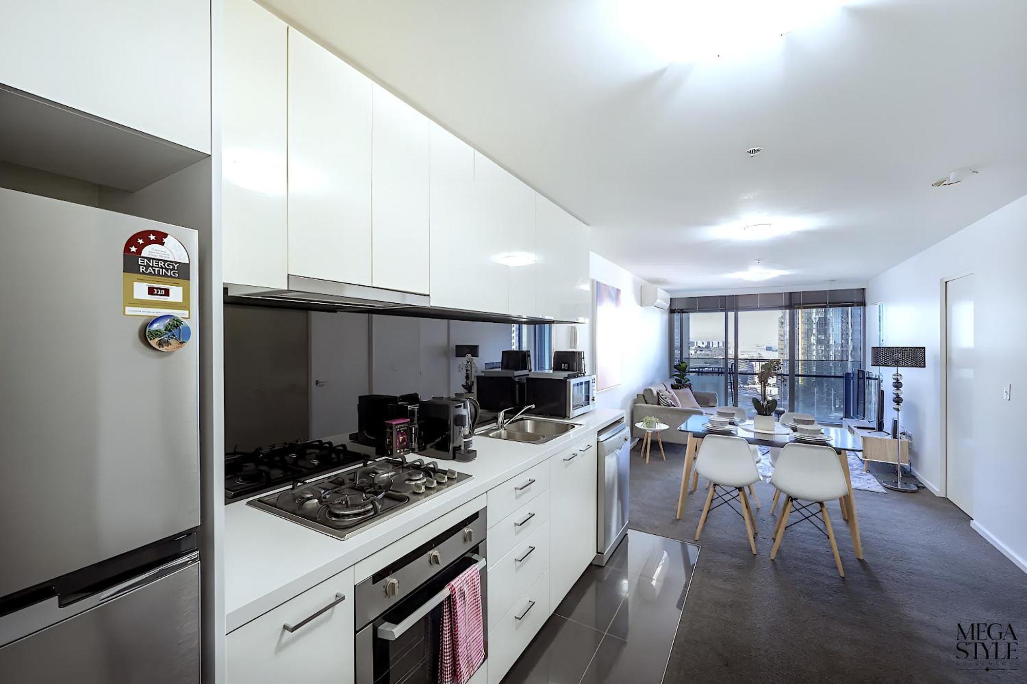 Mega Style Apartments Mainpoint Melbourne Oda fotoğraf