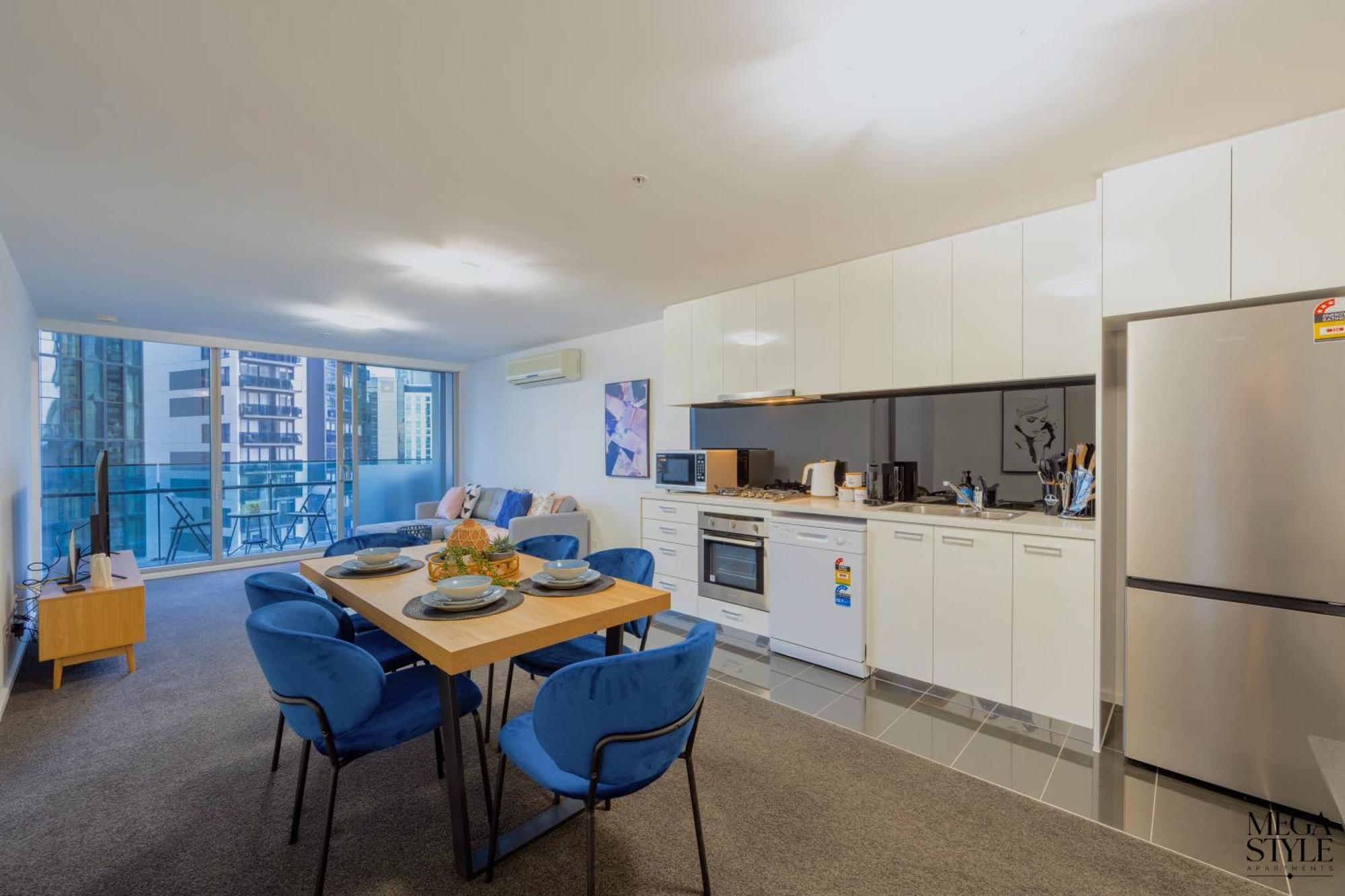 Mega Style Apartments Mainpoint Melbourne Oda fotoğraf